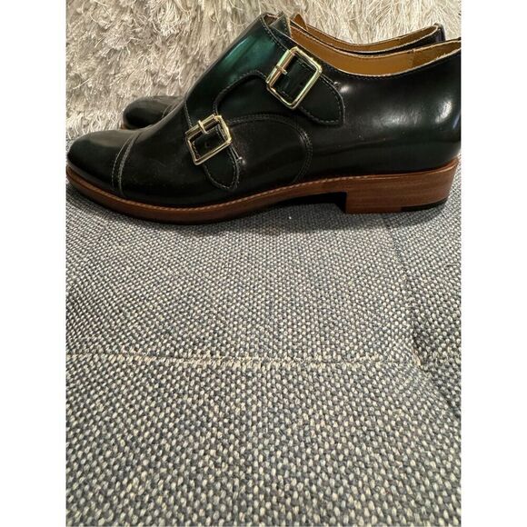 The Office Of Angela Scott Mr. Colin Double-Monk Oxfords Shoes size 38 Dark Gree - Picture 4 of 11